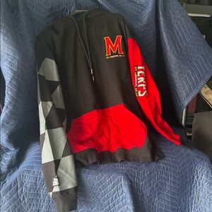 University of Maryland Terps Black and Red Hoodie limited Museum edition